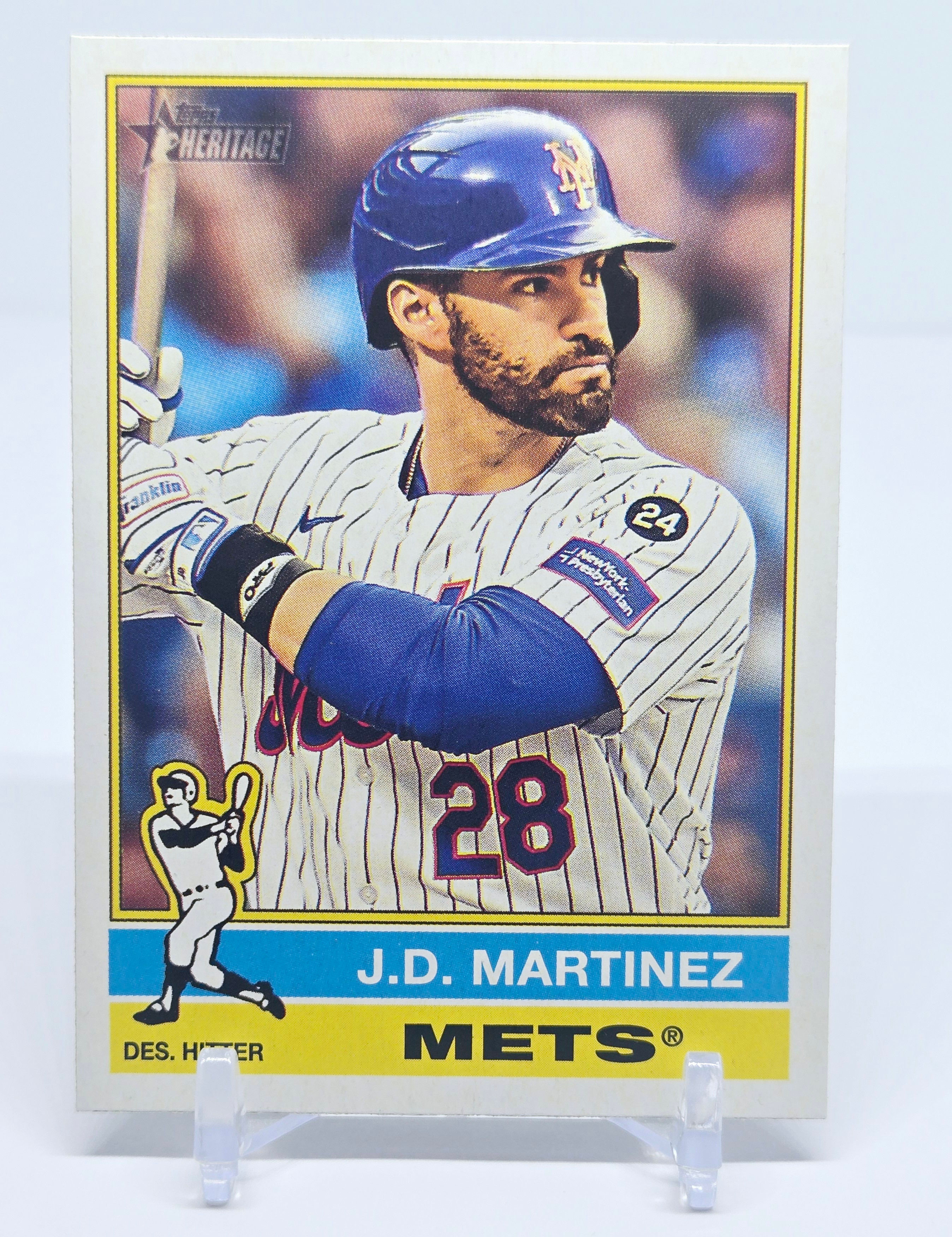JD Martinez 2025 Topps Heritage Baseball Card No 316 (NYM)