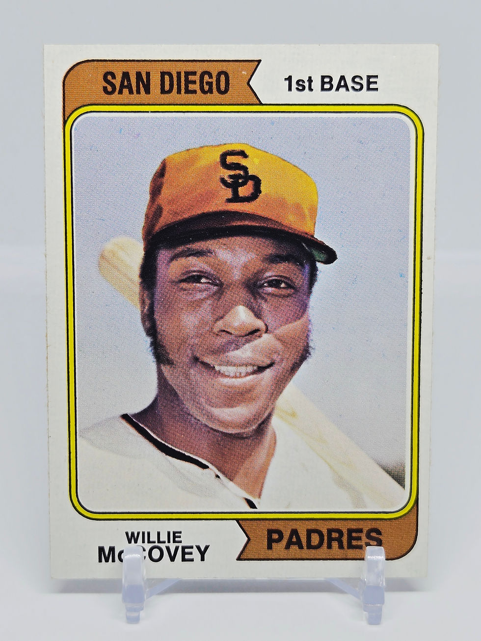 Willie McCovey 1974 Topps Baseball Card No 250 (SD)