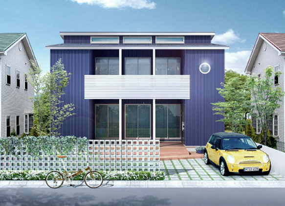 コストパフォーマンス重視 モダンデザインの住宅、 南欧風の住宅 千葉県新築住宅