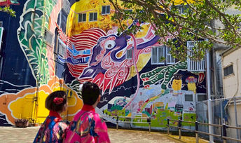 銀天街 / 十字路絵巻