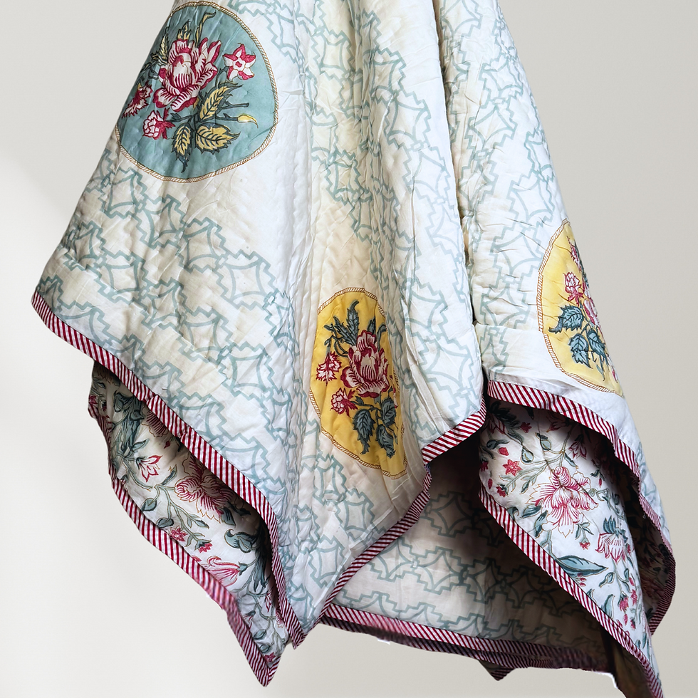 Thumbnail: Vintage Charm Handcrafted Reversible Cloud Comforter