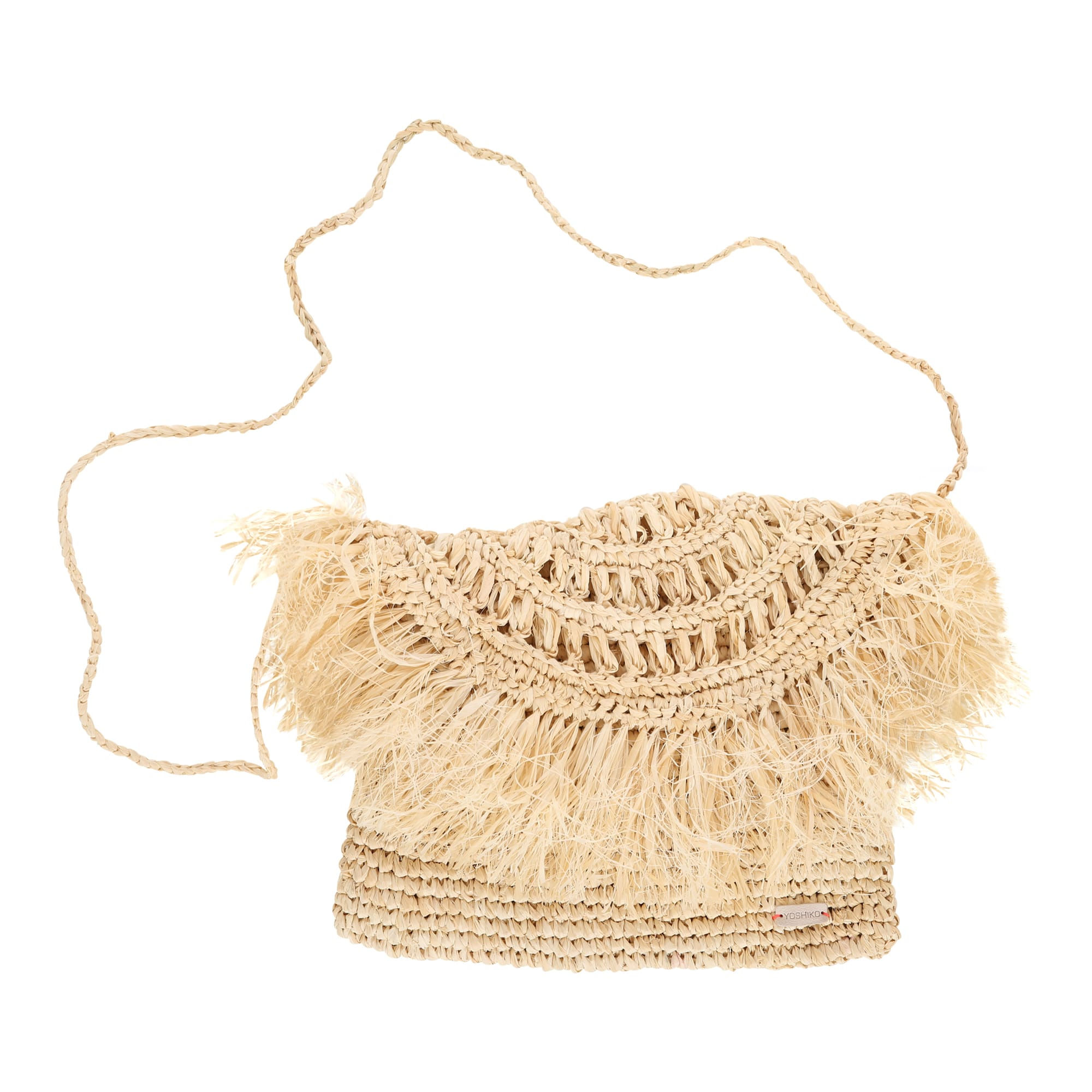 Beach Shoulder Bag - Small Raffia