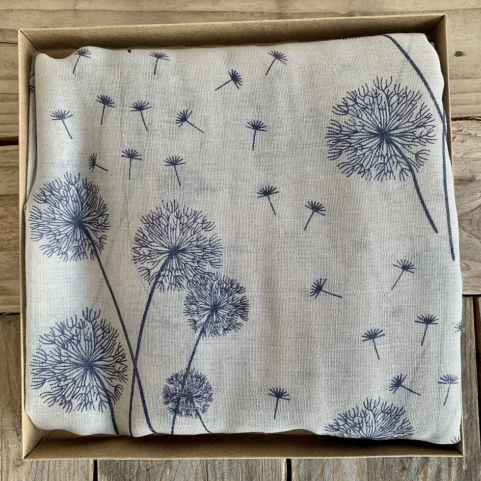 Thumbnail: Scarf  Seed Head Embroidery (Boxed)