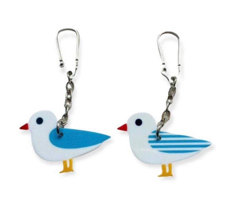 Thumbnail: Swimmer  Mermaid  Seagull Brooch Keyring Fridge Magnet
