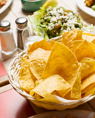 Tortilla Chips in Basket 