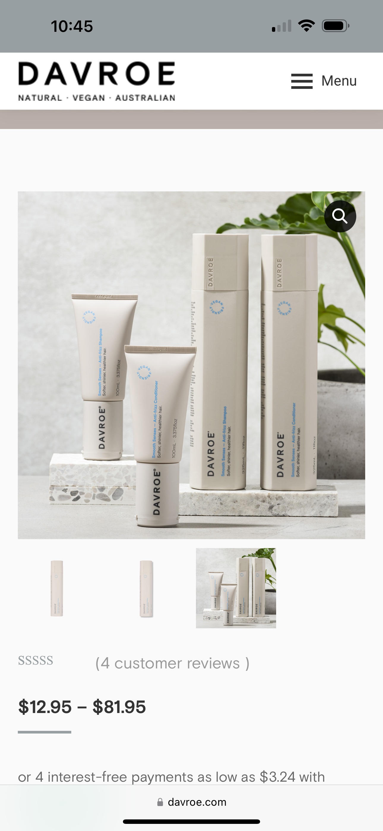 Smooth Senses - Anti Frizz Conditioner