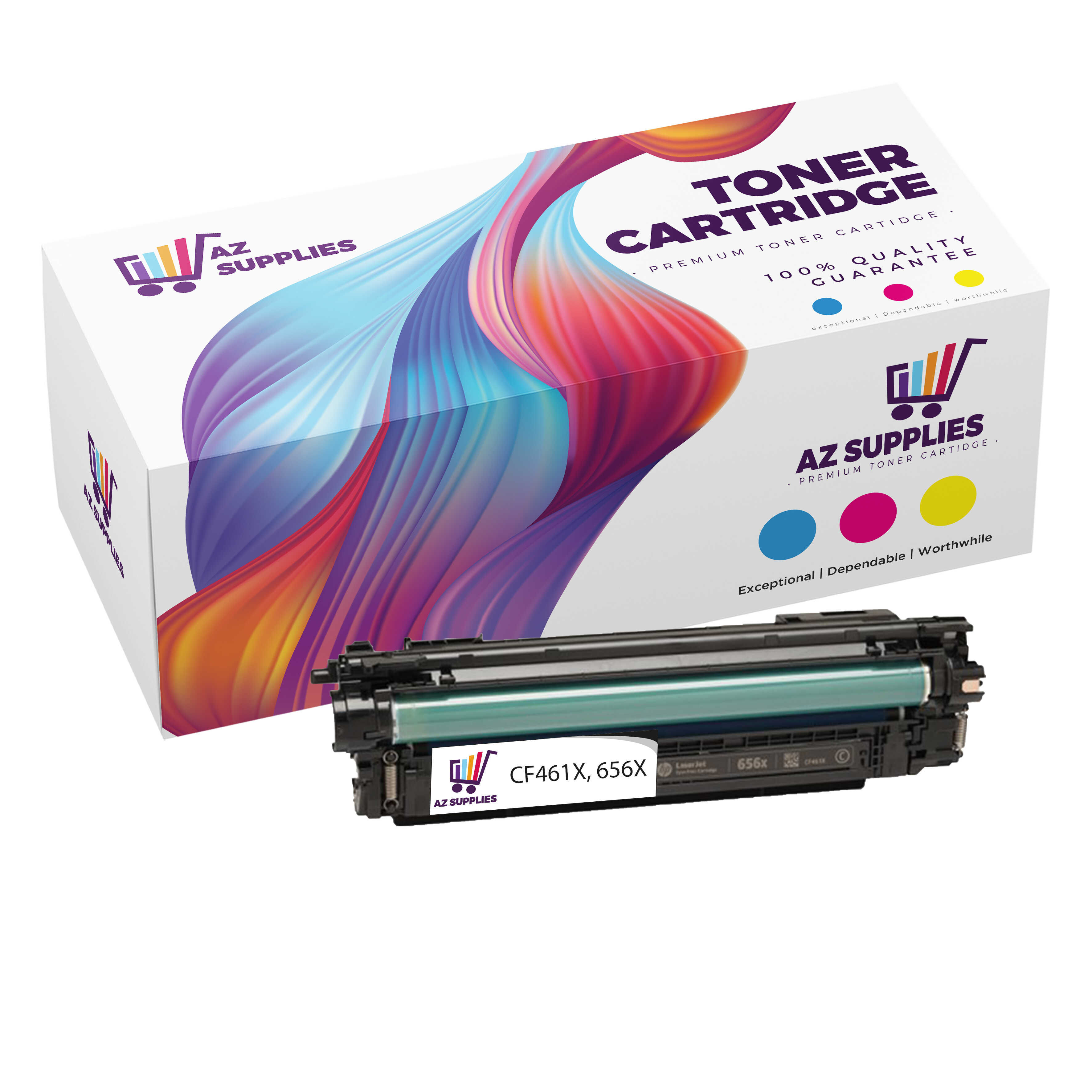 HP CF461X HP 656X High Yield Cyan Compatible High Yield Toner Cartridge