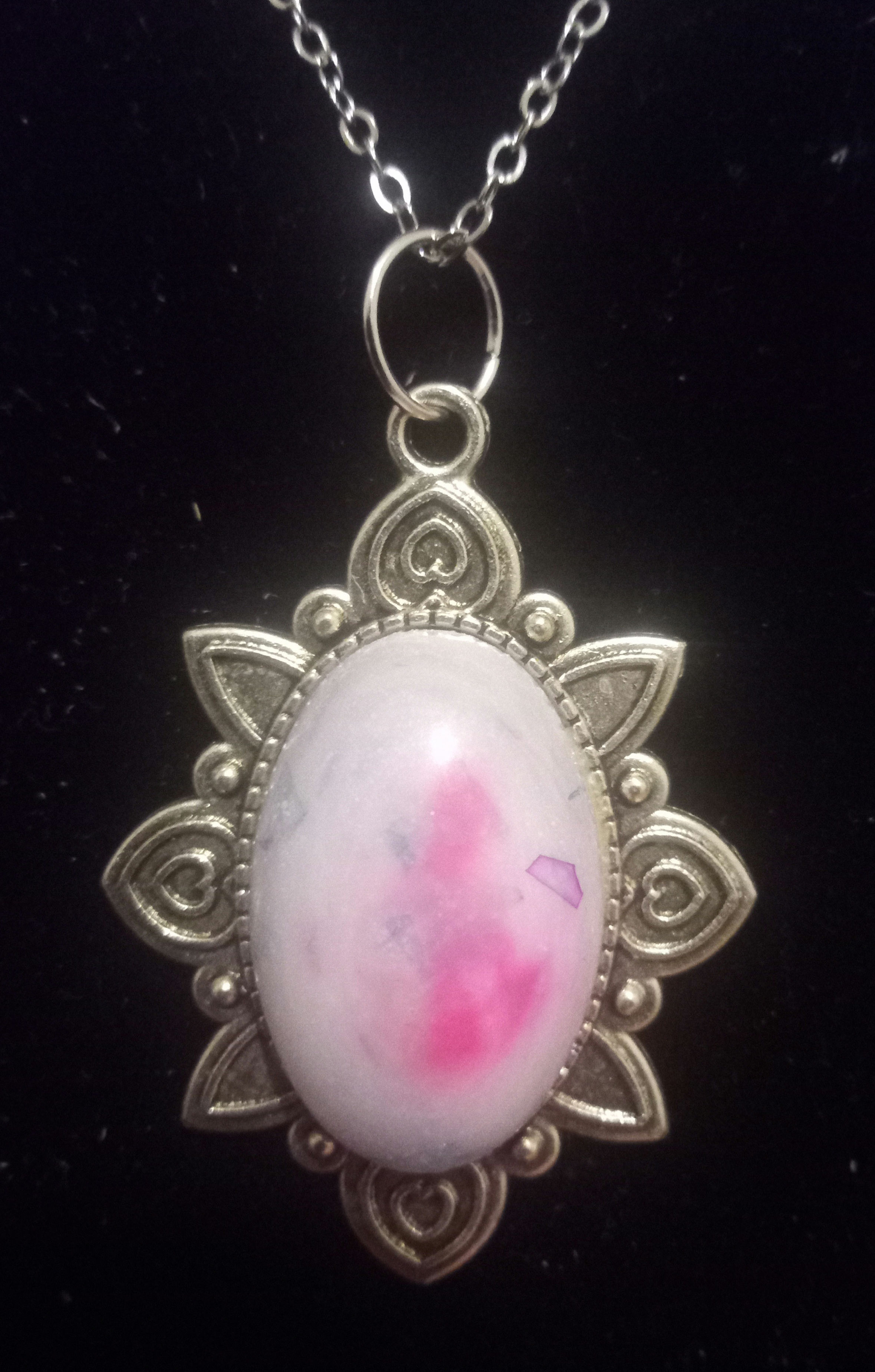 Faux Opal pendant 