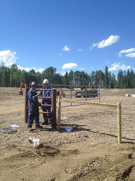 Construction site fencing