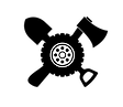 Tactical Overland logo icon with wheel and tools