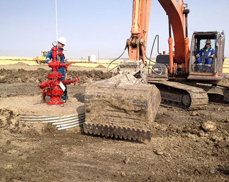Hoe wellhead