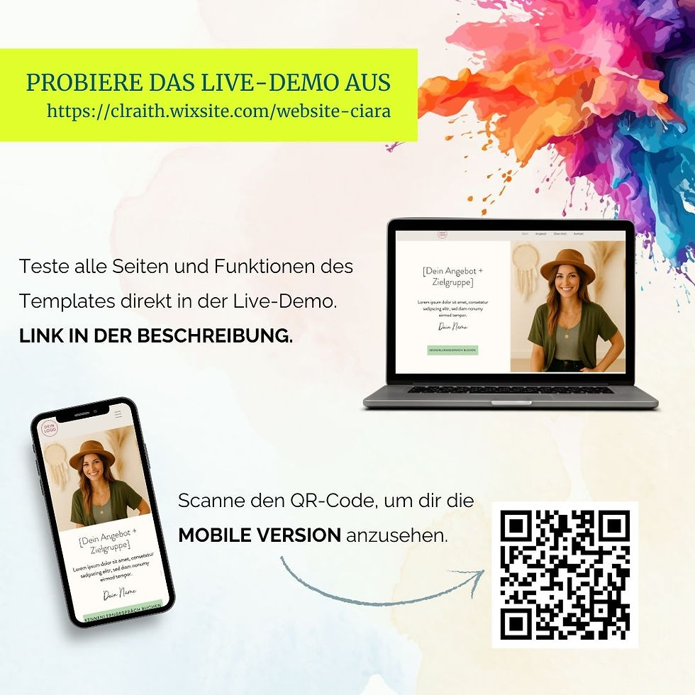 Miniaturbild: Boho Beige Design für Life & Business Coaching