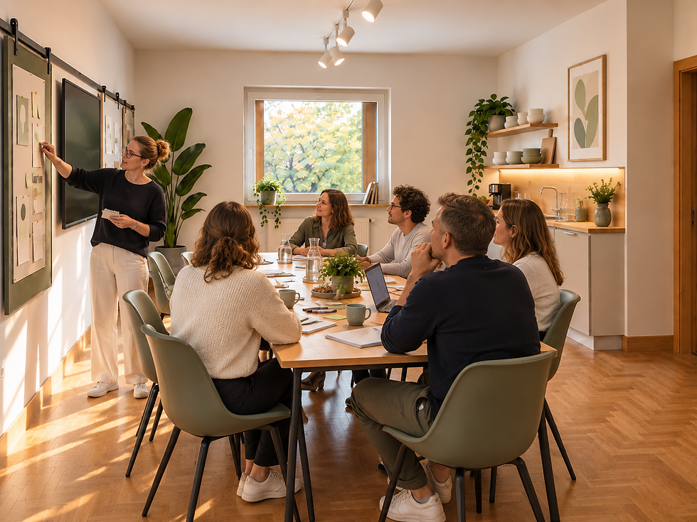 Workshopraum_Tisch_Küche_mit Personen