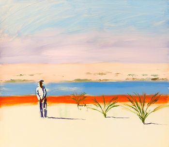 (422) Oasis at Siwa- mid morning 28x32_ 
