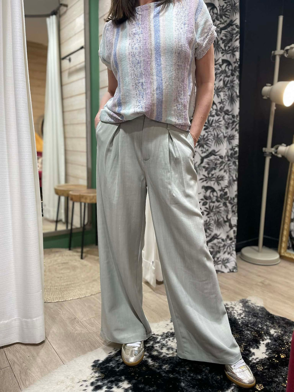 Miniature : Pantalon Sage green