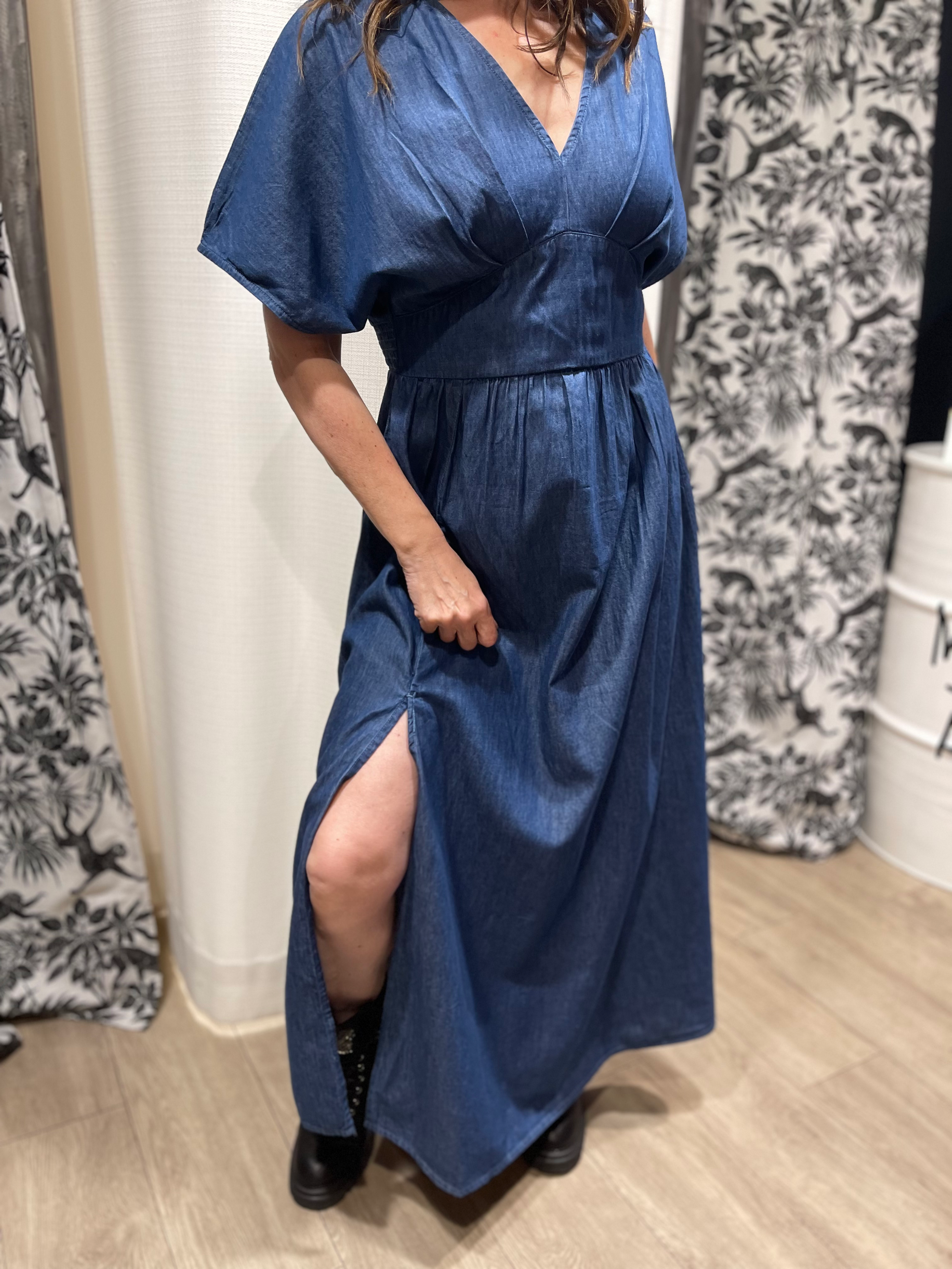 Robe longue jean