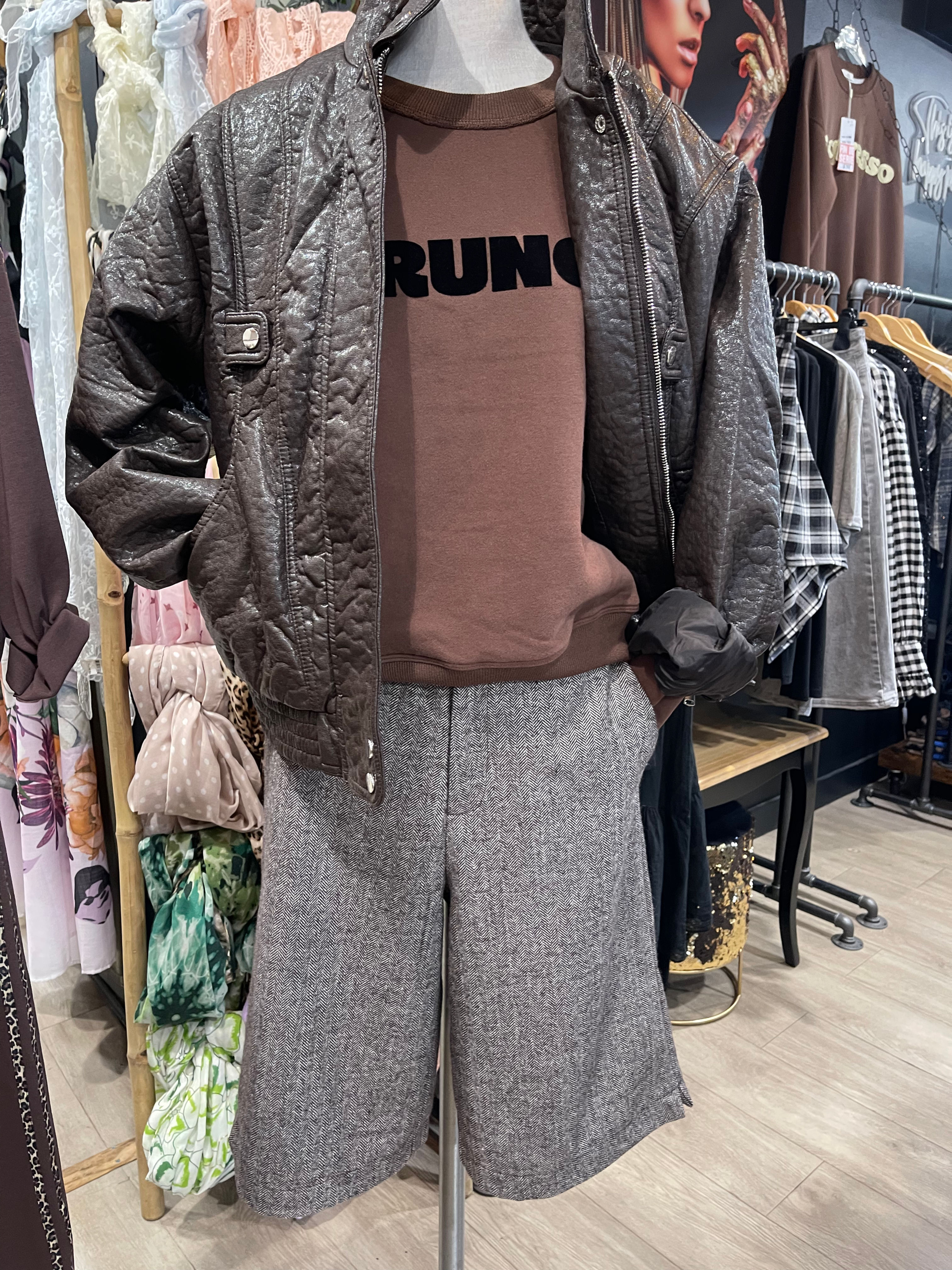 Blouson marron