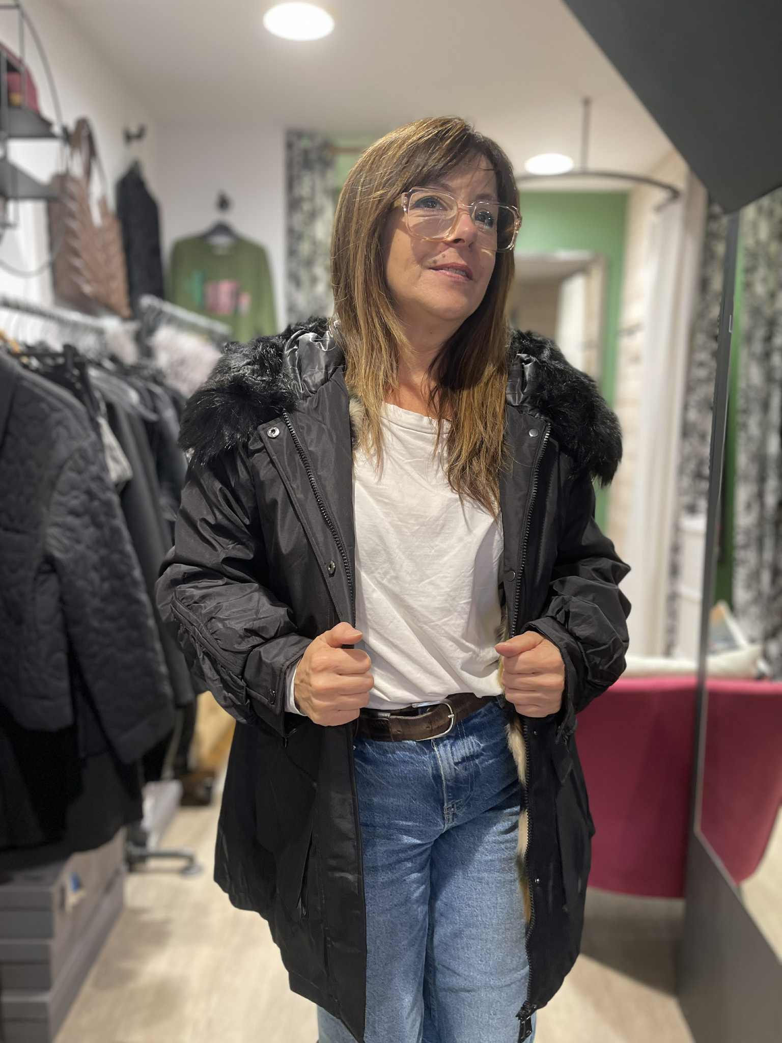 Parka Anna fourrure kaki