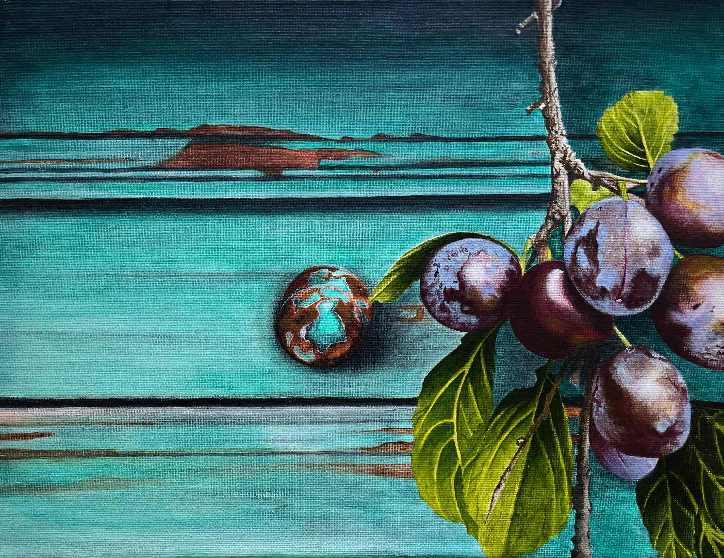 ‘Plums by my Window’