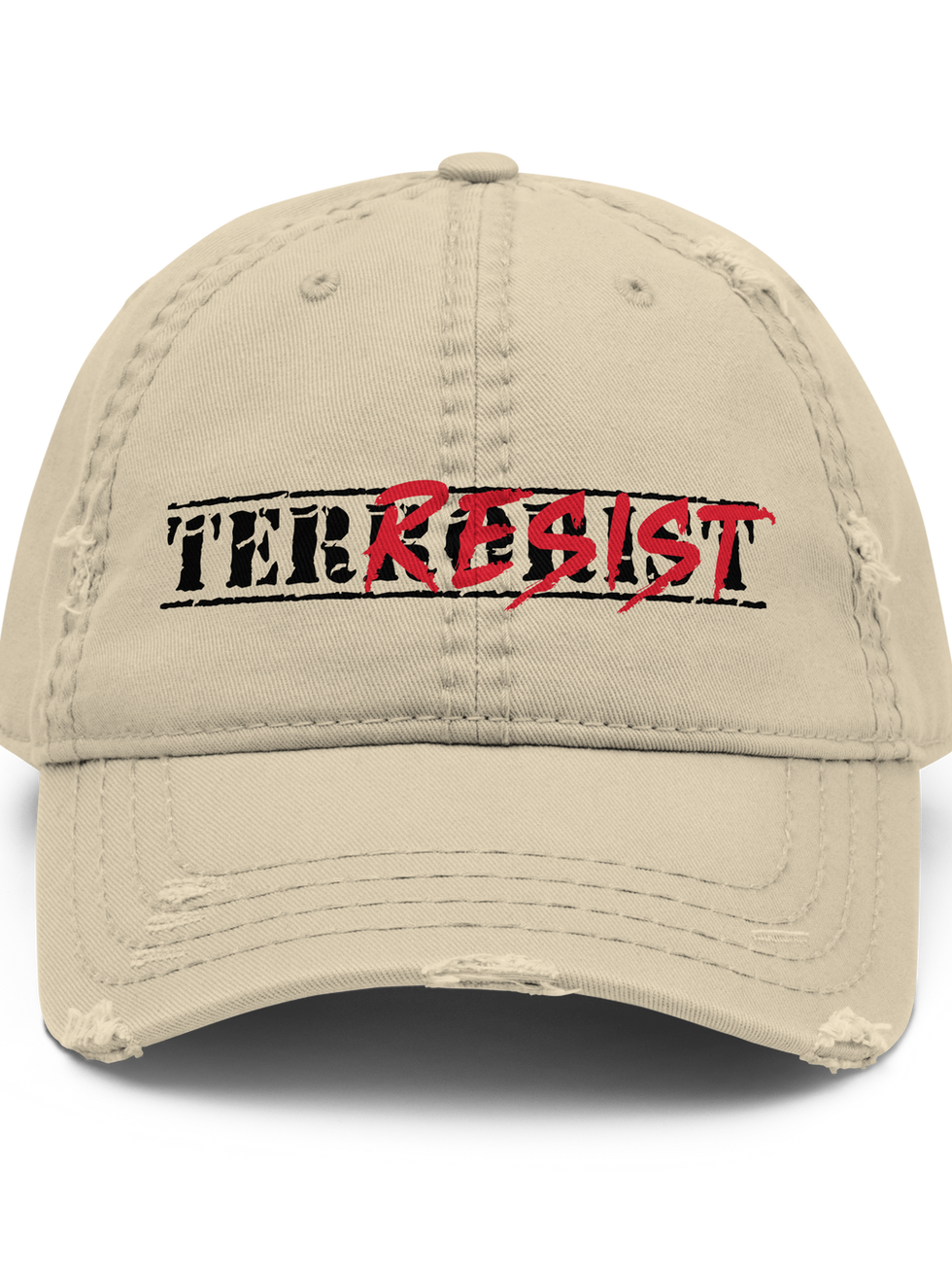 Beige 'TER/RESIST' baseball cap