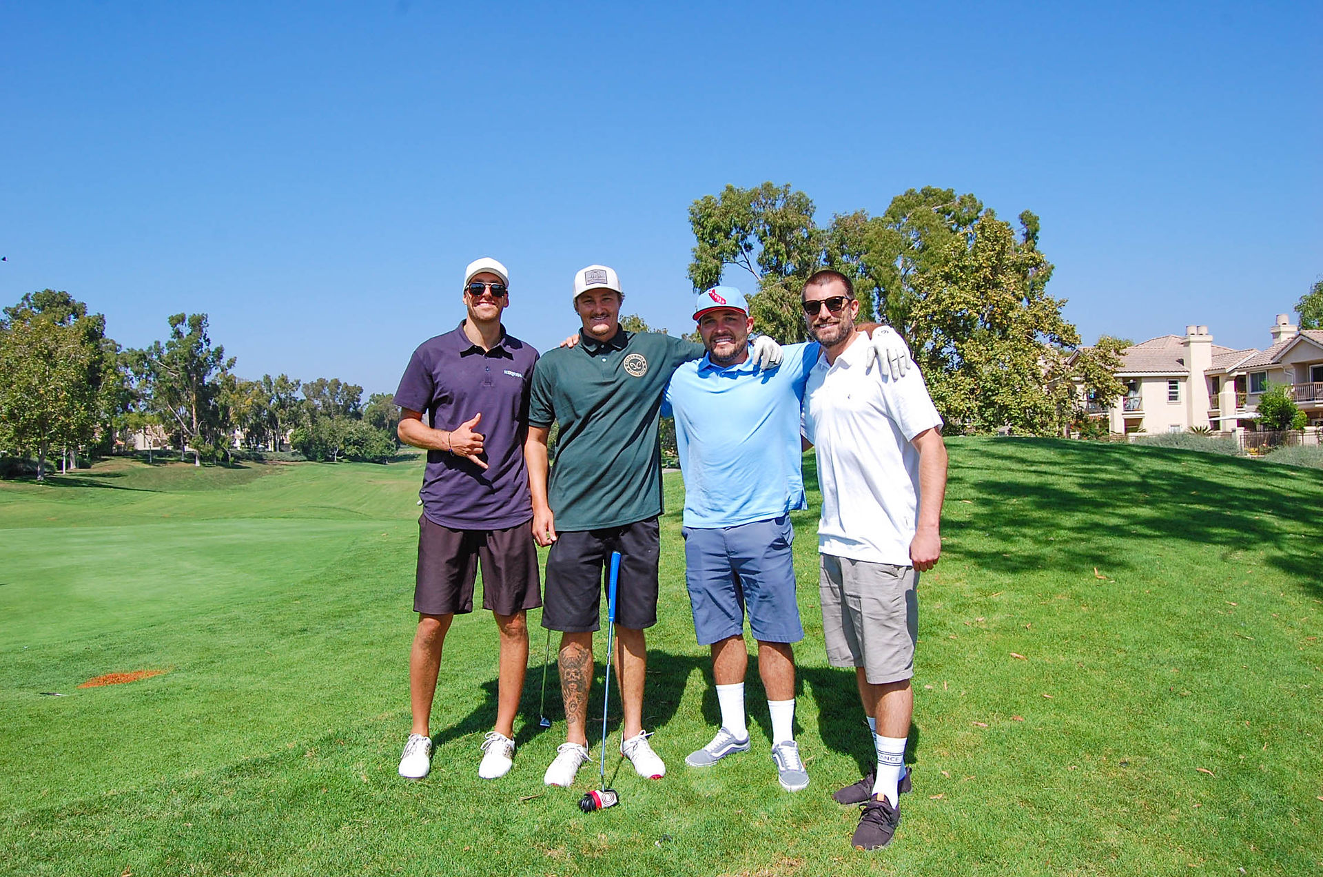Four golfers at Laguna CC