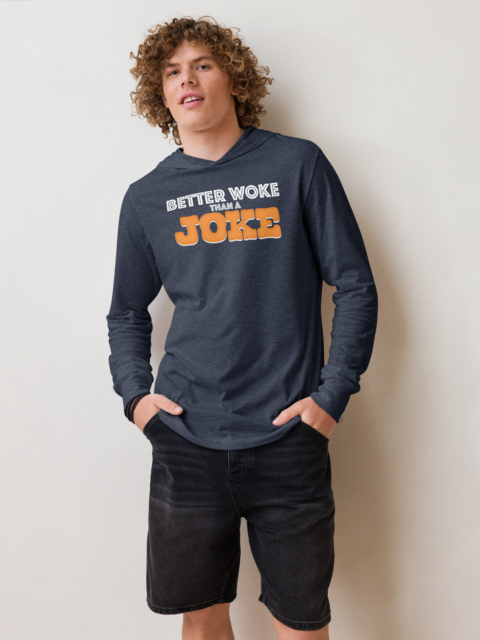 Model in Better Work Than a Joke shirt