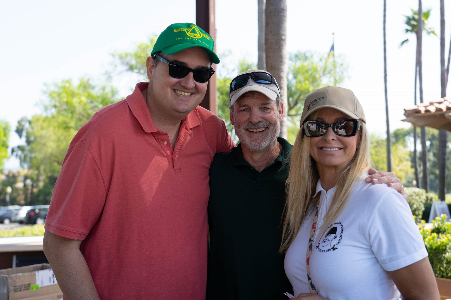 Three smiling golfers at Laguna CC