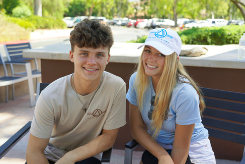 Smiling boy and girl at Canyon Club