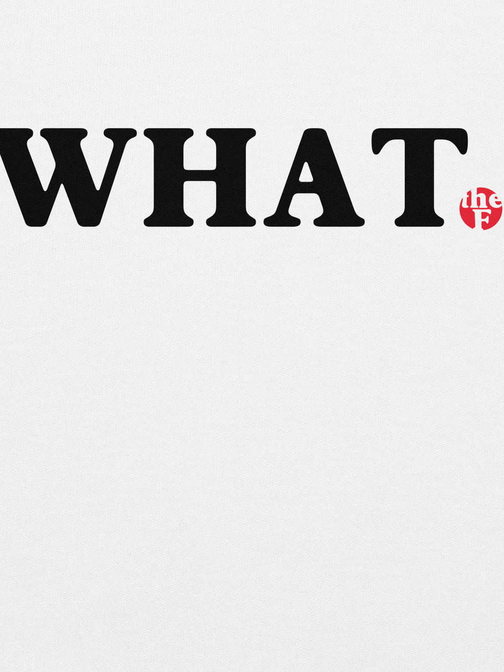 WHAT text graphic logo