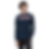 Model wearing navy PERSON long-sleeve shirt