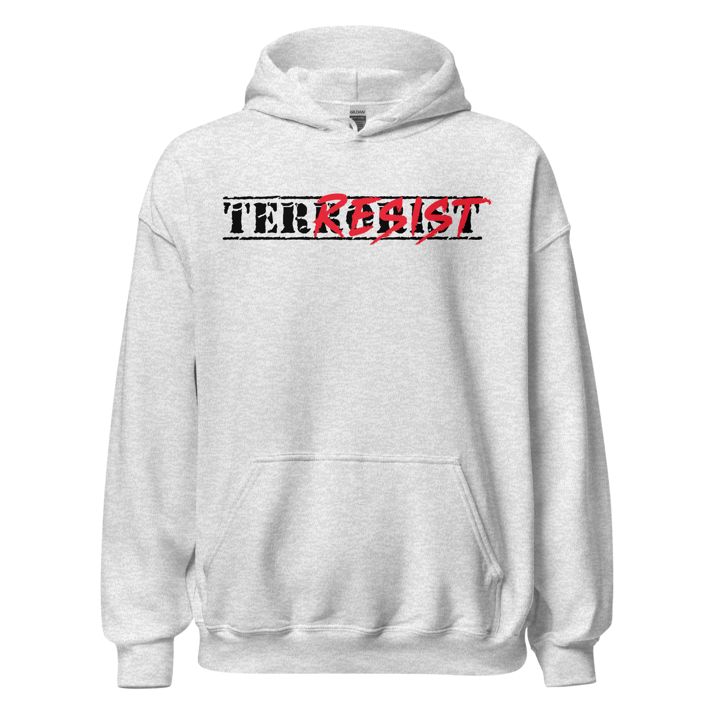 TER/RESIST Unisex Hoodie, light grey