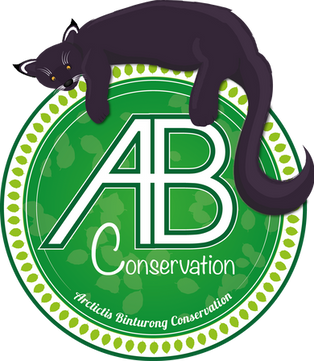 Binturong on AB Conservation logo
