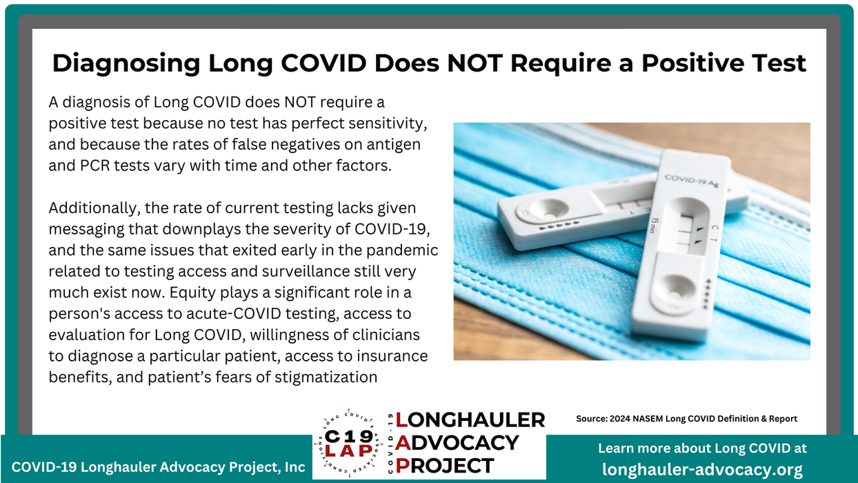 Diagnosing Long COVID Does Not Require a Positive Test