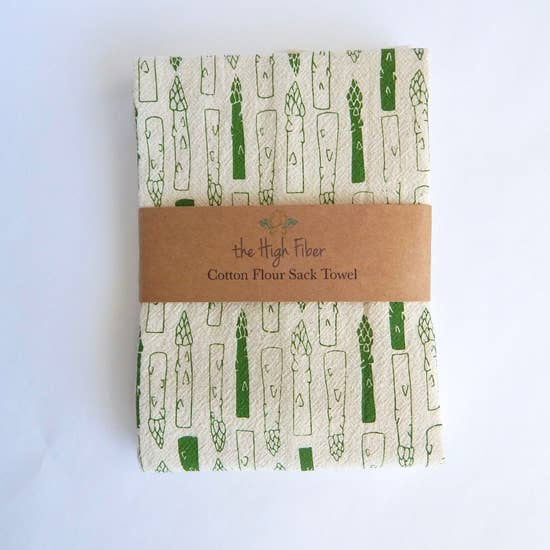 Asparagus Kitchen Towel, Tea Towel