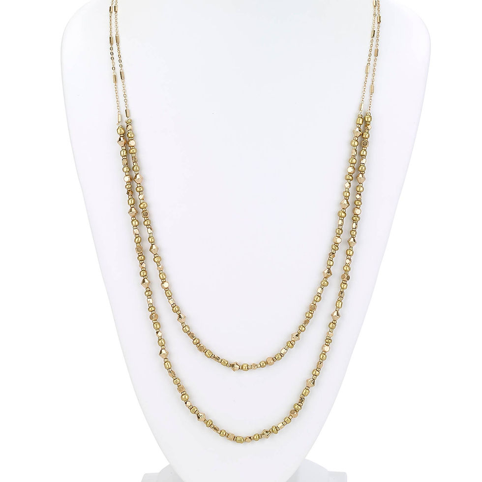 Two Strand Bead Necklace