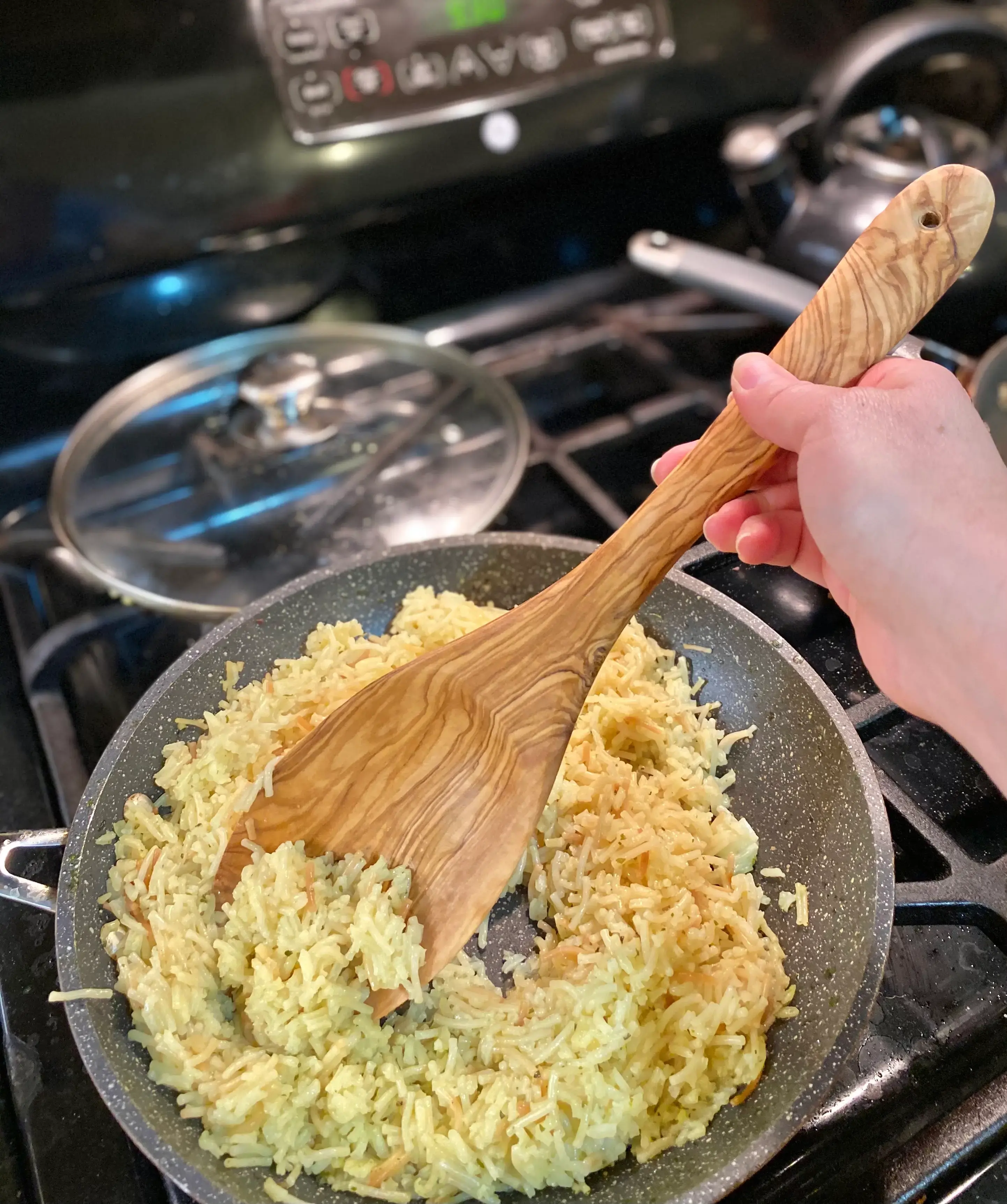 Olive Wood Serving Spoon