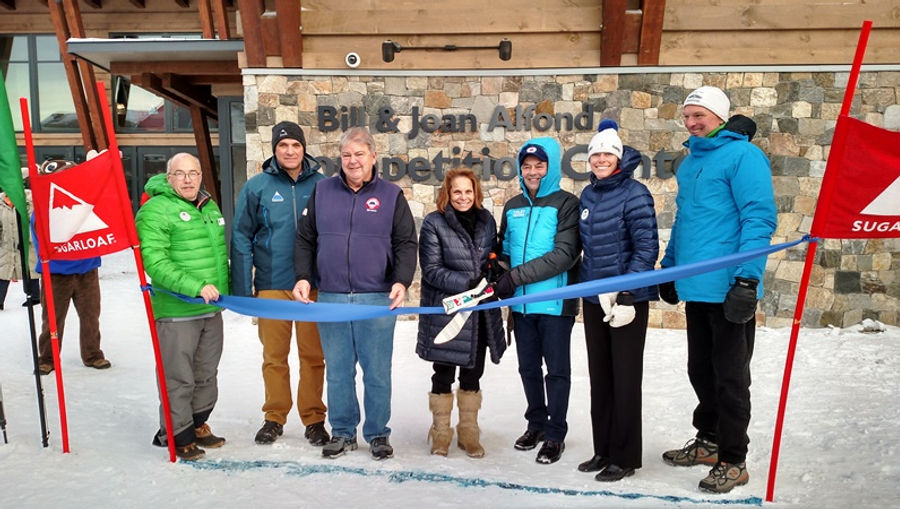 Bob Luce, Karl Strand, Bruce Miles, Joan and Bill Alfond, Kate Webber Punderson, Earle Morse