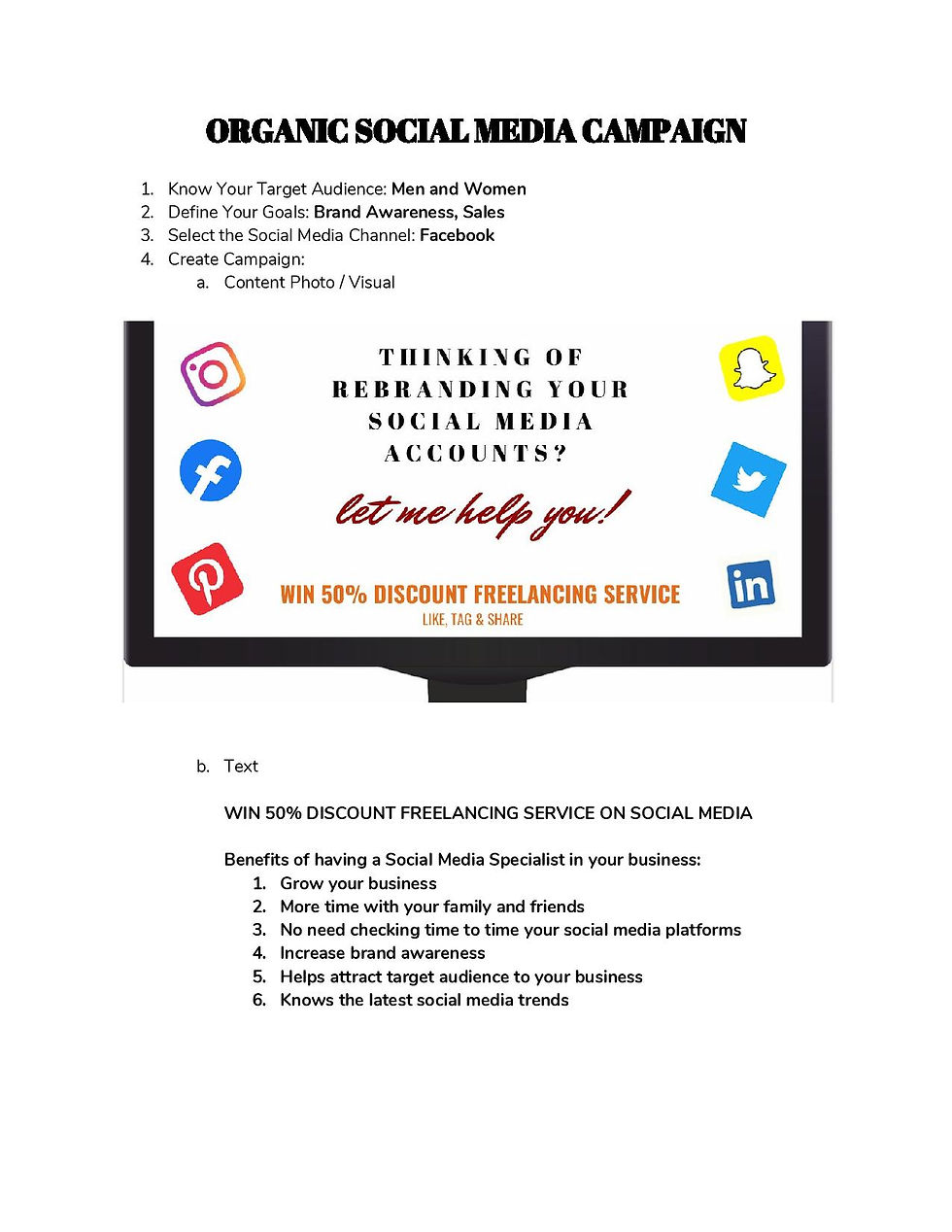 Maricris Valencia - Organic Social Media Campaign