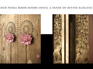 Experience divinity in architecture: Aluminr’s pooja room doors