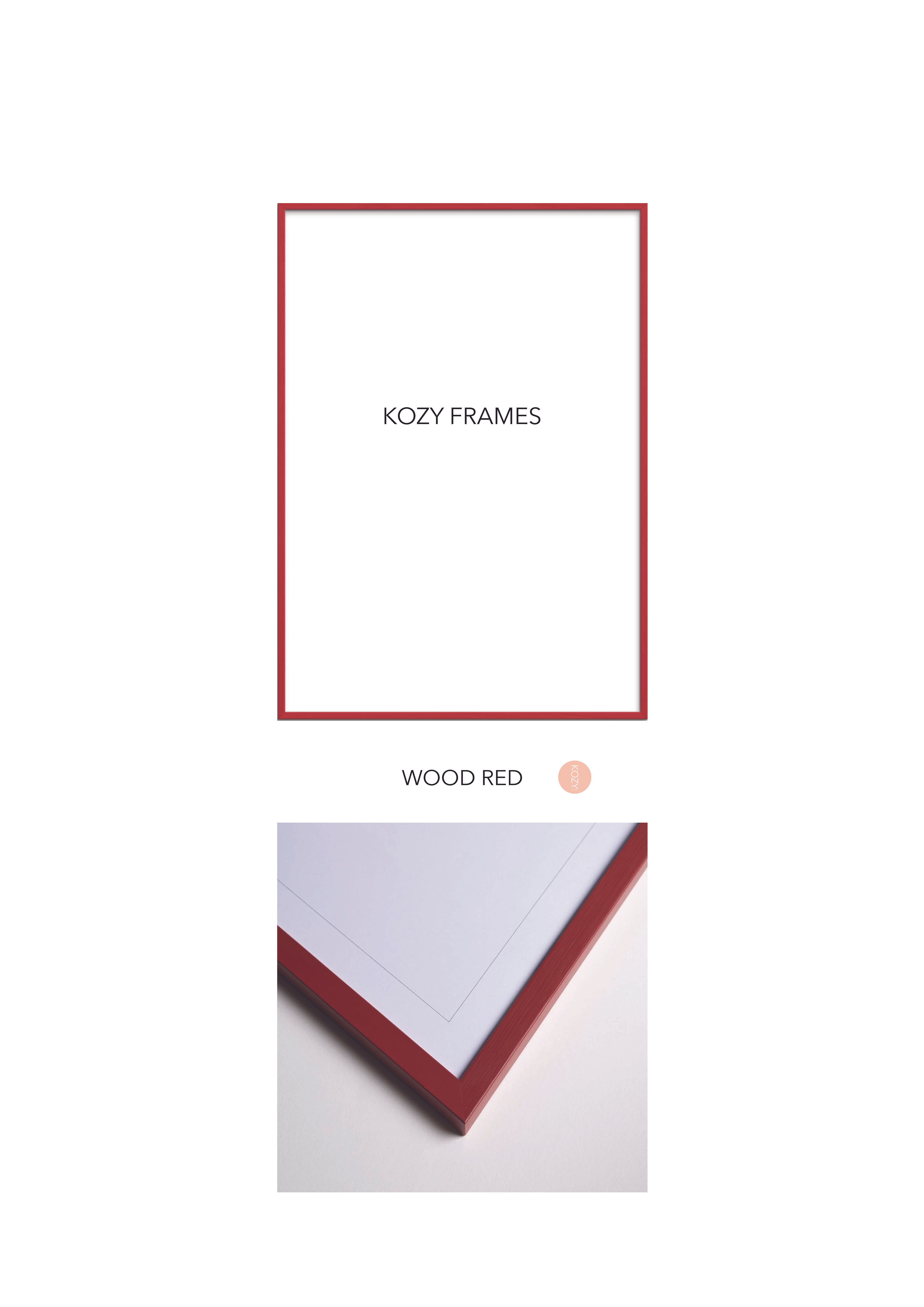 KOZY FRAMES WOOD RED