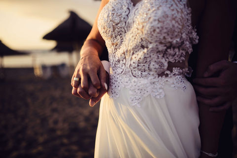Engagement photography Birmingham, beautiful wedding picture holding hands