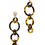 Thumbnail: Multi Resin Round Chain Fashion Earring