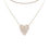 Thumbnail: Rhinestone Heart Choker And Necklace Set