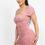Thumbnail: Ruched Square Neck Mesh Sleeve Dress