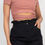 Thumbnail: Self-tie Ribbon Front Cutout Crop Top
