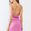 Thumbnail: Fuchsia Geo Print Mesh Sleeveless Strappy Criss-cross Open Back Mini Dress
