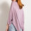 Thumbnail: Rounded Neckline 3/4 Sleeves Washed Top