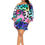 Thumbnail: Electric leopard off shoulder bubble mini dress