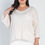 Thumbnail: Plus Cream Knit V-neck Pocket Front Top