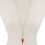 Thumbnail: Cut Out Long Oval Bead Tassel Pendant Necklace